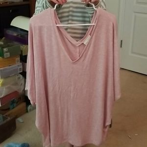 NEW NEVER WORN women's soft pink top